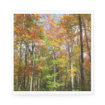 Fall Forest II Autumn Landscape Photography Paper Napkins