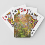 Fall Forest II Autumn Landscape Photography Playing Cards