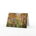 Fall Forest II Autumn Landscape Photography Thank You Card
