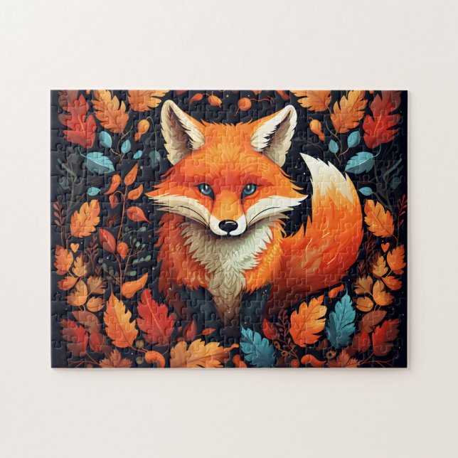 Fall Fox Jigsaw Puzzle (Horizontal)