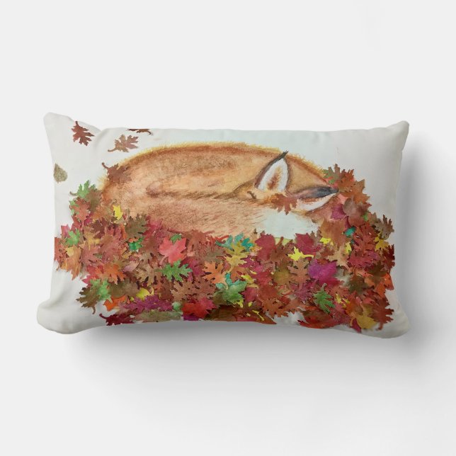 Fall Fox pillow (Front)