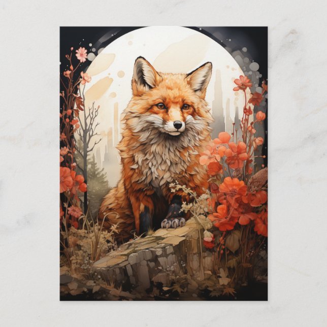 Fall Fox Postcard (Front)