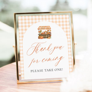 Fall Fresh Off The Market Thank you for coming Poster