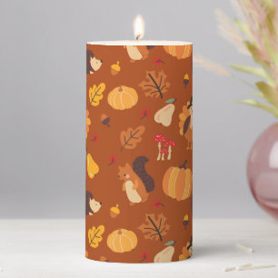 Fall Friends Pillar Candle