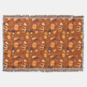 Fall Friends Throw Blanket