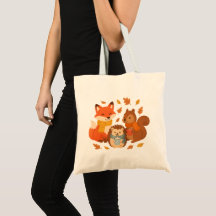 Fall Friends – Woodland Cozy Crew Tote