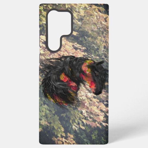 Fall Friesian Horse Samsung IPhone Samsung Galaxy S22 Ultra Case