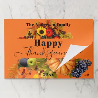 Fall Fruits Flowers And Foliage Happy Thanksgiving