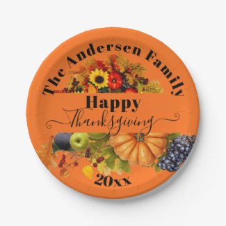 Fall Fruits Flowers And Foliage Happy Thanksgiving