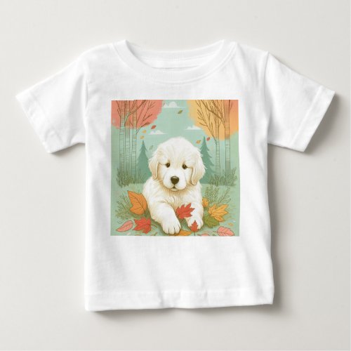 Fall Fun with a Puppy Baby T_Shirt