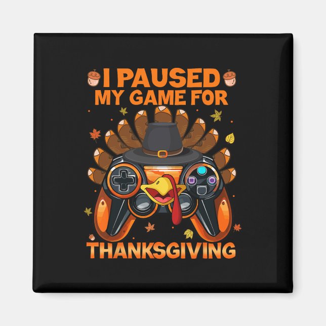 Fall Gaming Controller Turkey Funny Boy Kids  Magnet (Front)
