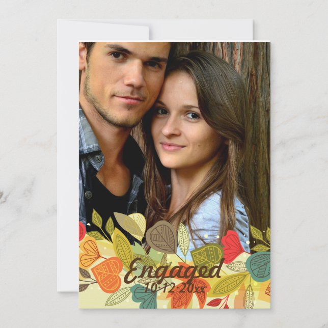 Fall Garland Photo Announcement (Front)