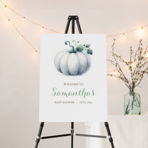 Fall Gender Neutral Baby Shower Welcome Sign