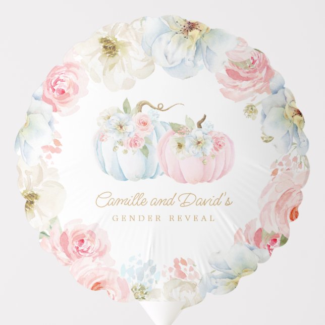 Fall Gender Reveal Baby Shower Balloon (Front)