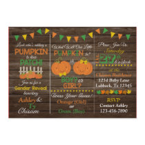 Fall Gender Reveal Invitation