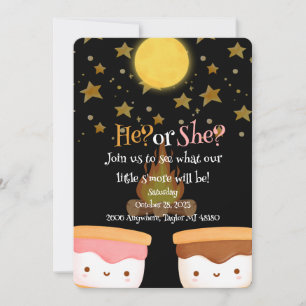 Fall Gender Reveal Invitation