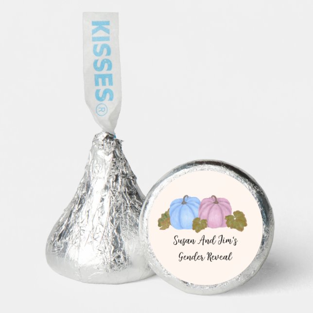 Fall Gender Reveal Little Pumpkin Theme  Hershey®'s Kisses® (Front)
