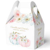 Fall Gender Reveal Pumpkin Baby Shower Favor Boxes