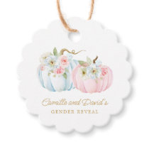 Fall Gender Reveal Pumpkin Baby Shower Favor Tags