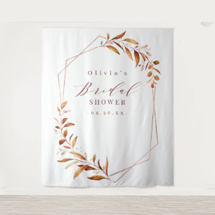 Fall Geometric Bridal Shower Photo Backdrop