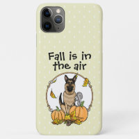 Fall German Shepherd Dog (black tan) Pumpkins Cute