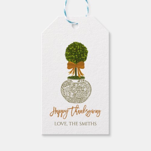 Fall Ginger Jar Gift Tags