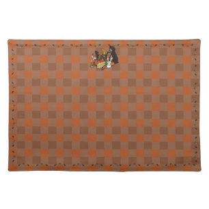 Fall gingham Cloth Placemat