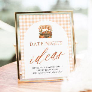Fall Gingham Fresh Off The Market Date Night Ideas Poster