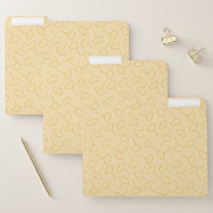 Fall Ginkgo Abstract Pattern File Folder
