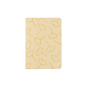 Fall Ginkgo Abstract Pattern Passport Holder