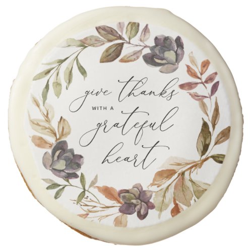 Fall Give Thanks Friendsgiving Thanksgiving Sugar Cookie