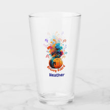 Fall glass tumbler
