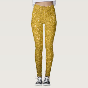 Fall Glitter All-Over-Print Leggings