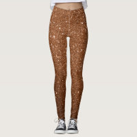 Fall Glitter All-Over-Print Leggings