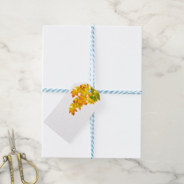 Fall Glory Personalized Gift Tag (With Twine)