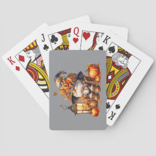 Fall Gnome Playing Cards