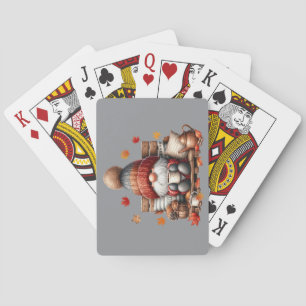 Fall Gnome Playing Cards
