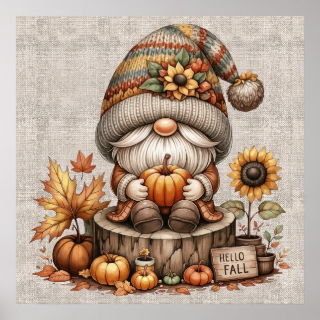 Fall Gnome Poster (Front)
