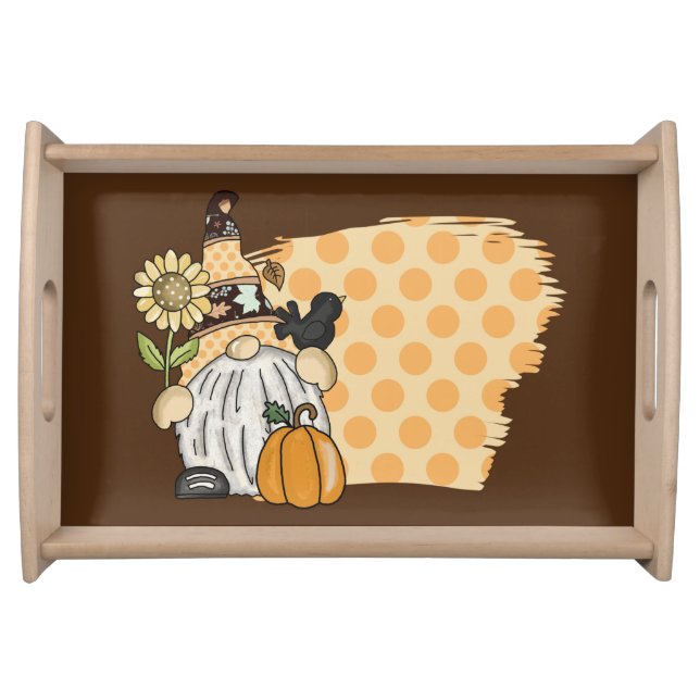 Fall Gnome Serving Tray (Front)
