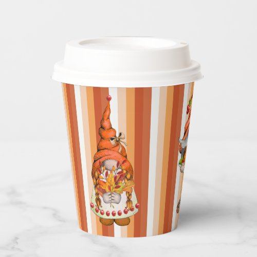 Fall Gnomes  Paper Cups