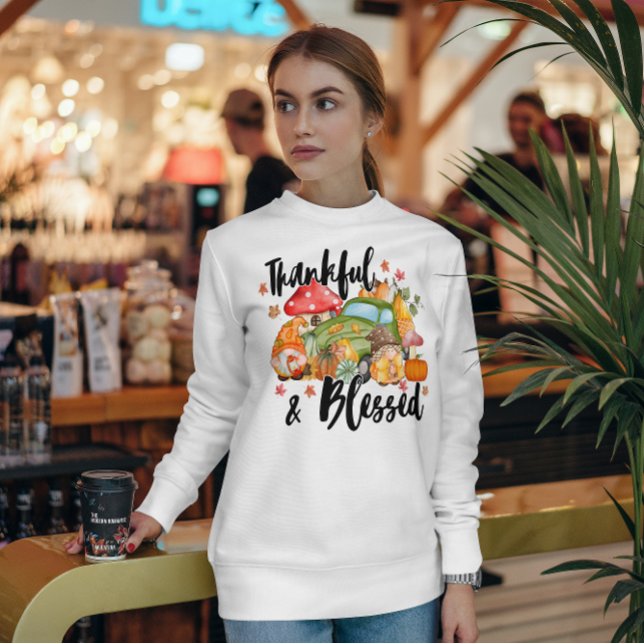 Fall Gnomes Shirt | Thankful & Blessed Sweatshirt  (Creator Uploaded)