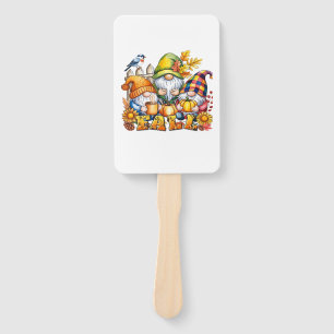 Fall Gnomes Sublimation Autumn Love Classic T-Shir Hand Fan