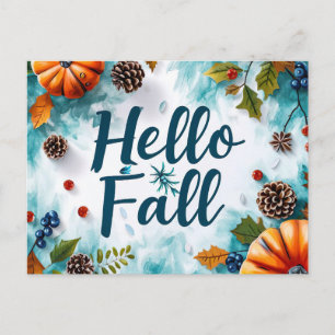Fall Greeting Postcard