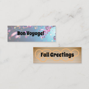 Fall Greetings/Bon Voyage Mini Business Card