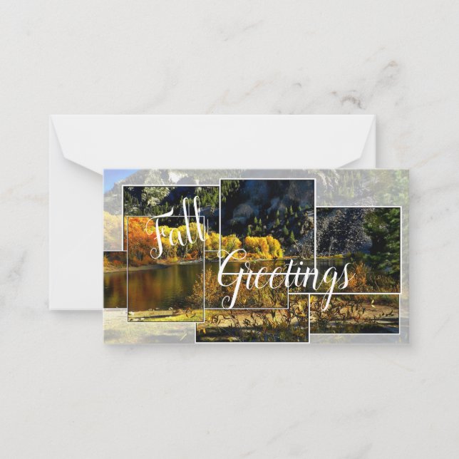 Fall greetings note card (Front)