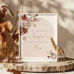 Fall guess how many kisses bridal shower poster<br><div class="desc">Fall guess how many kisses bridal shower Poster
Matching items available.</div>
