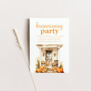 Fall Halloween Housewarming Party Invite