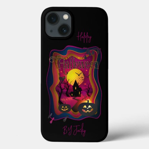 Fall Halloween Party  trick or treat funny iPhone 13 Case