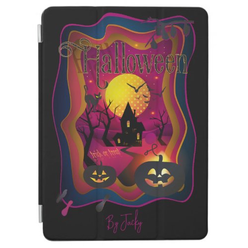 Fall Halloween Party  trick or treat funny iPad Air Cover