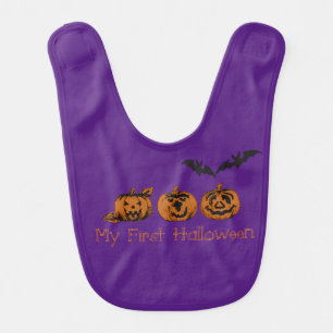 Fall/Halloween/pumpkin Baby Bib